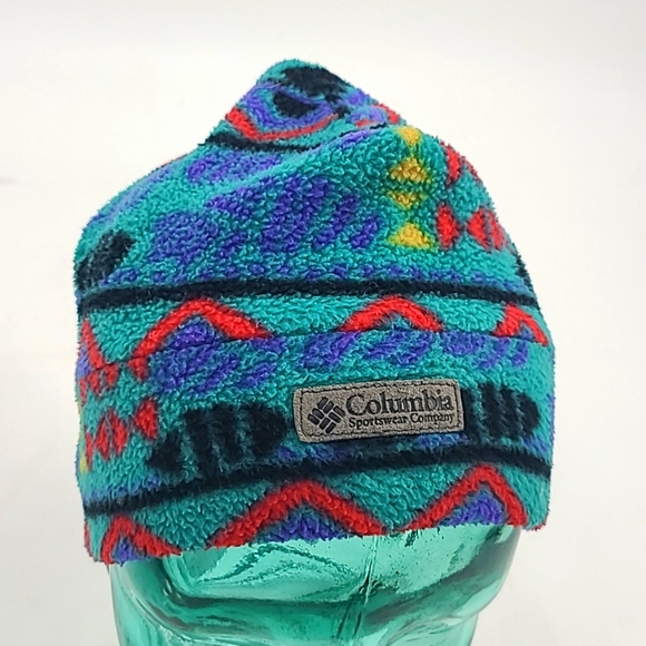 Columbia Other - Vintage Columbia Aztec fleece beanie